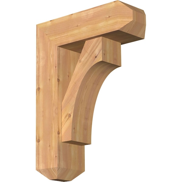 Ekena Millwork Westlake Craftsman Smooth Bracket w/ Offset Brace, Western Red Cedar, 7 1/2"W x 22"D x 30"H BKT0806X22X30WTL04SWR - main